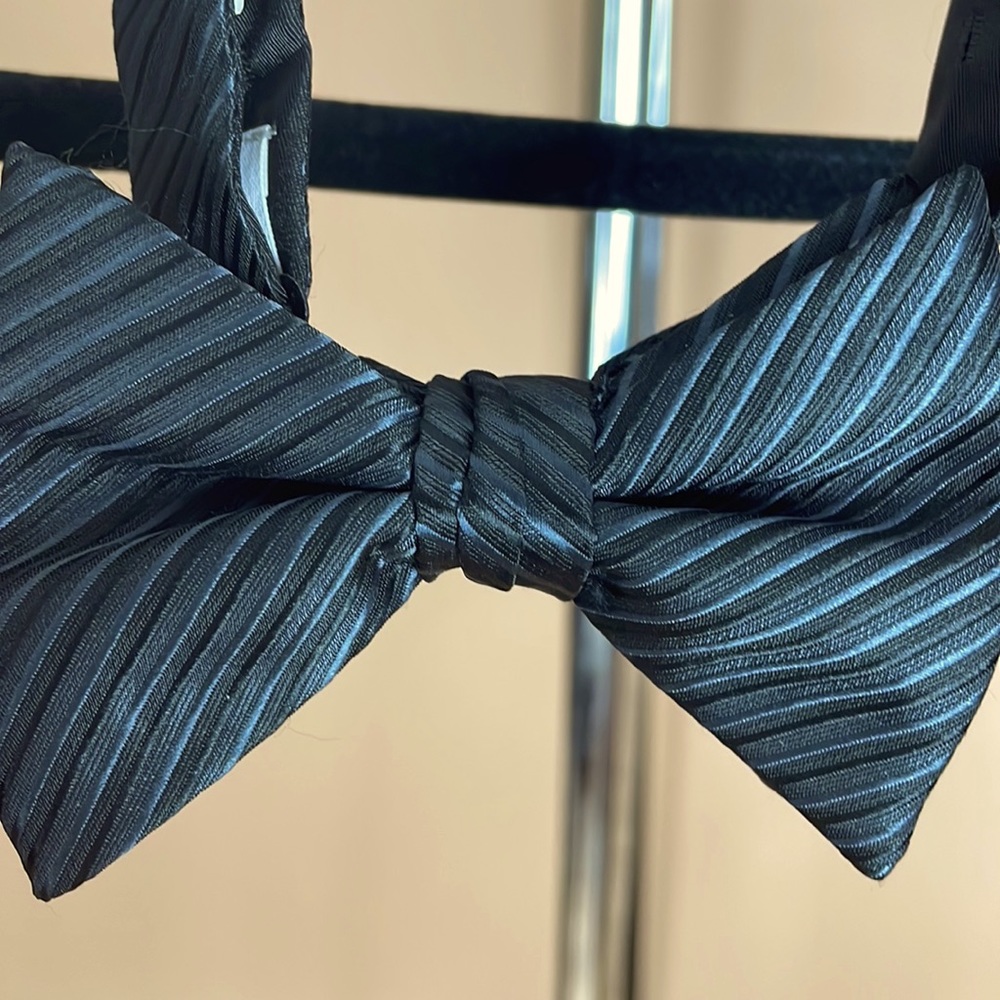 Calvin Klein- Blue and Black Bow Tie